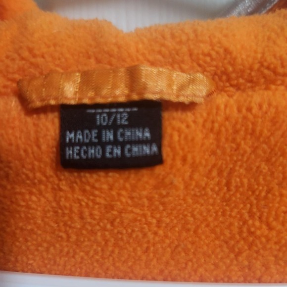 My Michelle Girls Puffer Jacket Orange Hooded Winter Coat Size 10/12 - Picture 5 of 8